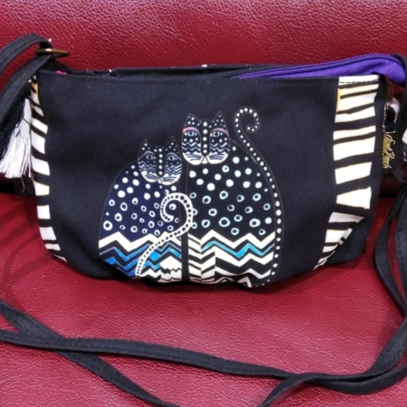 Laurel Burch Handbags - NEW! Small Laurel Burch Cat Xbody